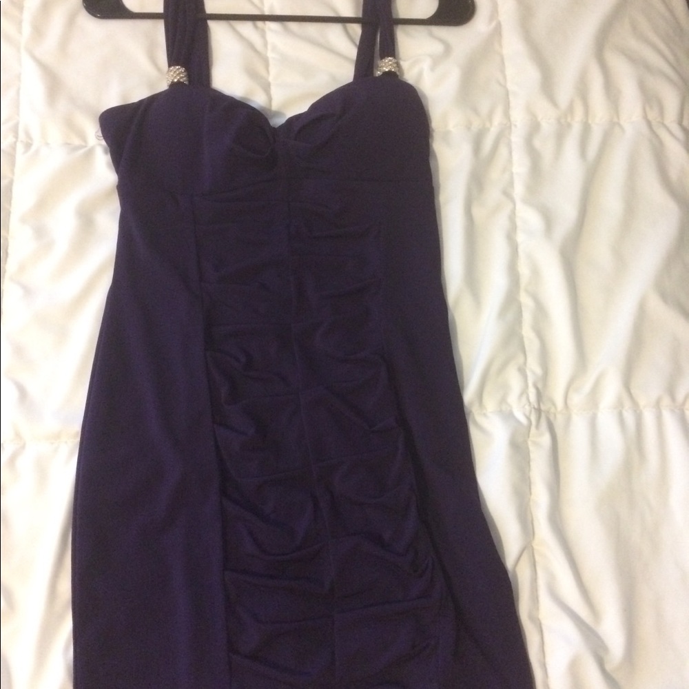 Purple mini dress